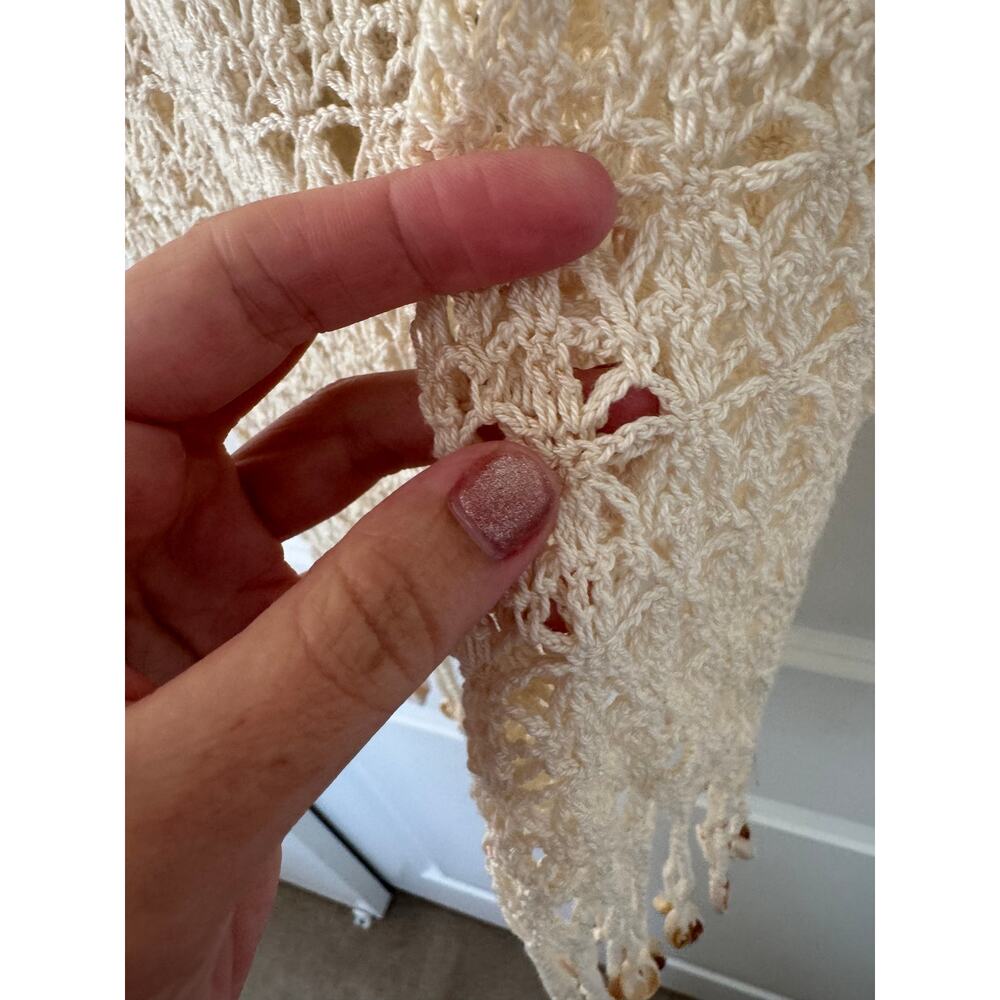 Anna Kosturova Crochet Shell Gypsy Beachy Macrame Festival Top Small - Picture 4 of 6